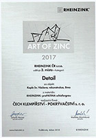 ART OF ZINK 2017 - 3.místo