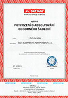 Certifikát – SATJAM