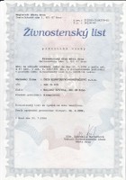 Živnostenský list – klempířské práce